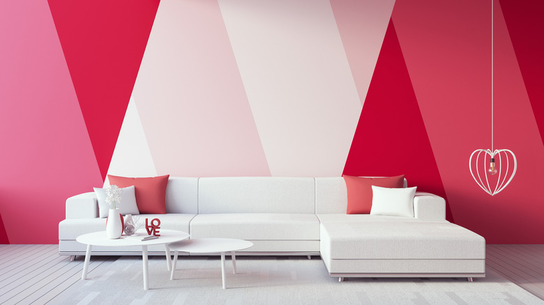 Pink and red walls