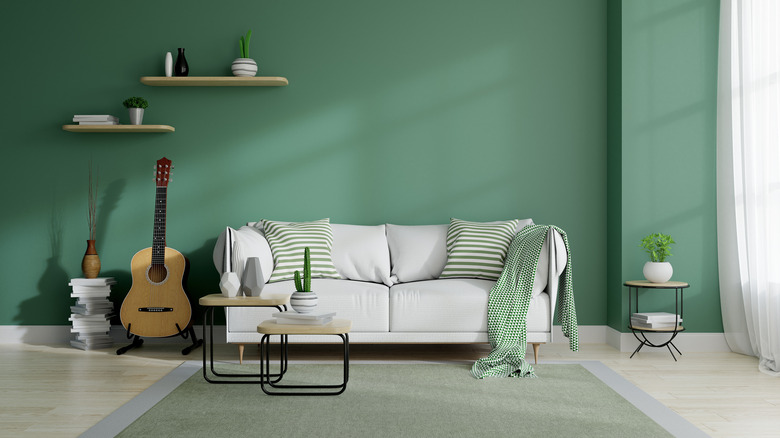 Green living room