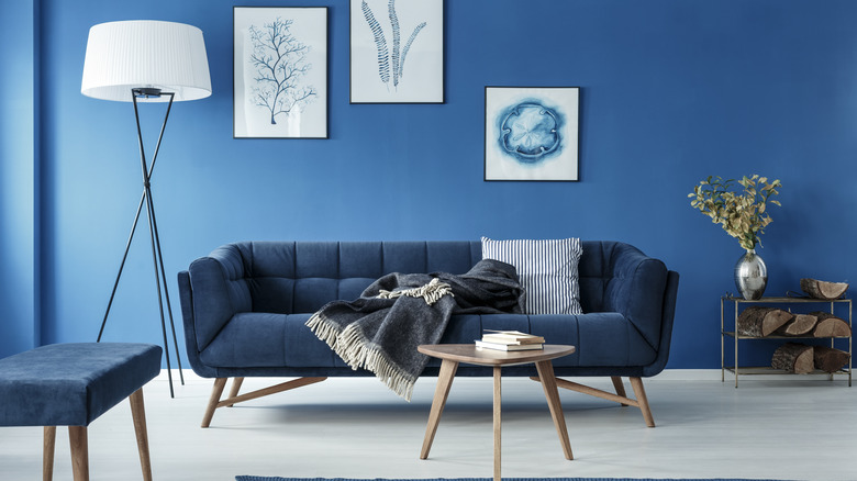 Blue living room