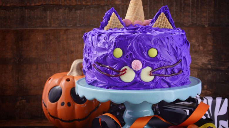 purple cat cake