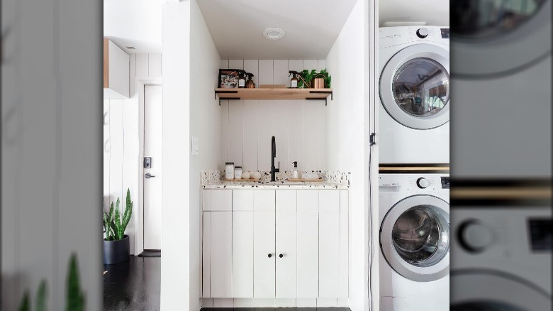 Shiplap laundry room