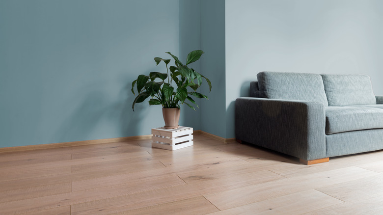 grayish blue living room 