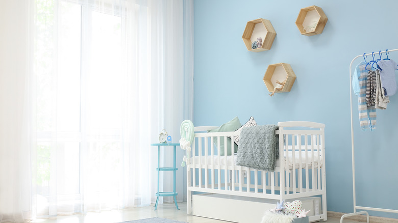 light blue nursery 