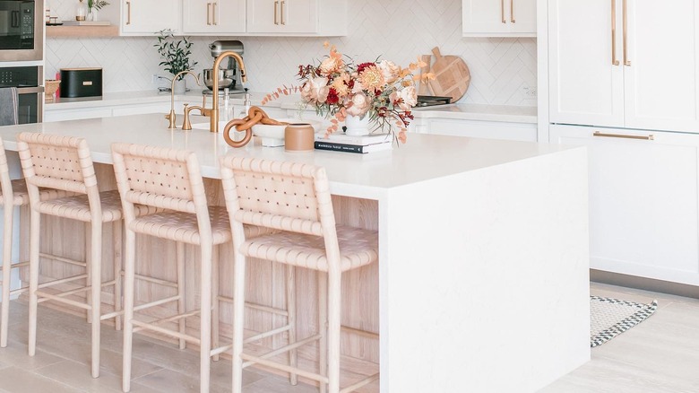 White washed kitchen