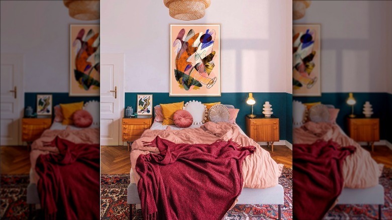 colorful maximalist room 