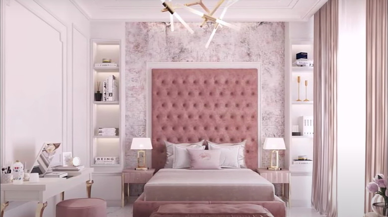 Big pink bedroom