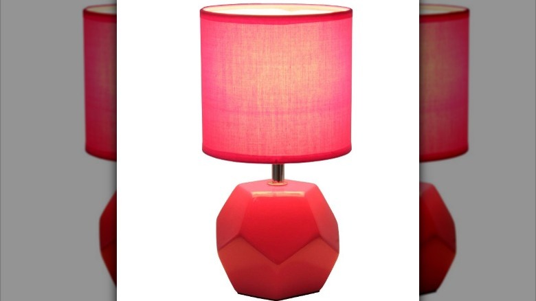 fuchsia lamp and shade