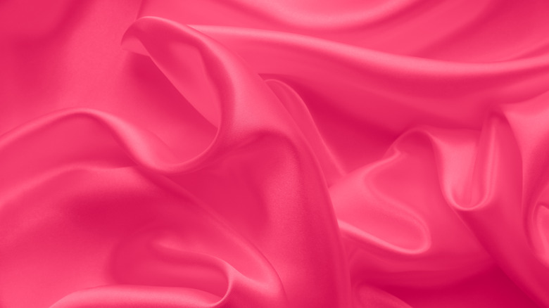 fuchsia silk material