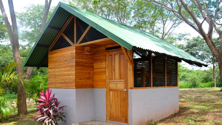 small tropical cabin