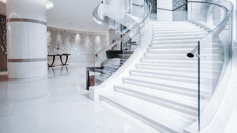 Luxurious interior staircase