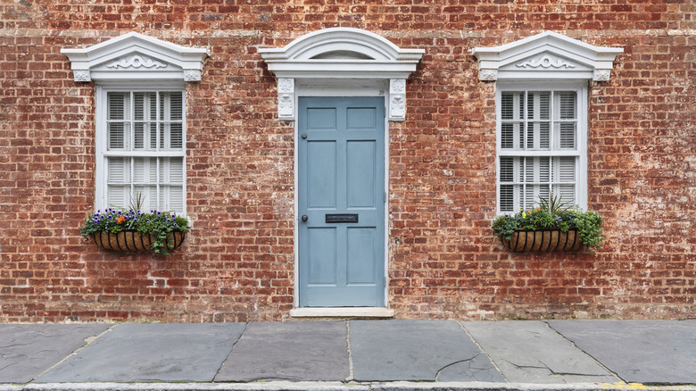 light blue door 