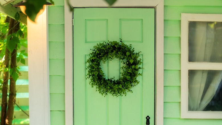 bright green door 