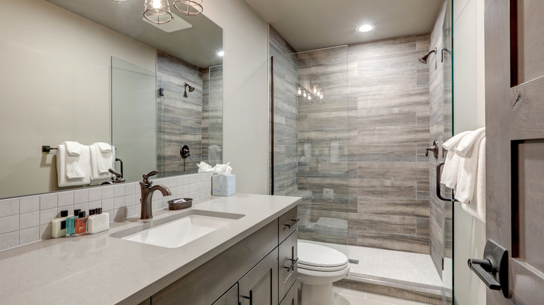 beige tone bathroom 