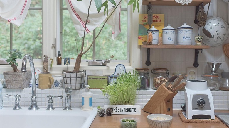 white tidy kitchen 