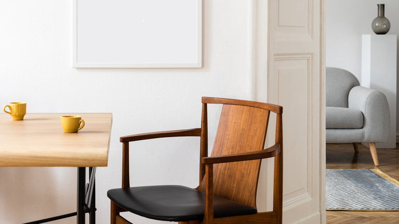 eclectic dining room interior