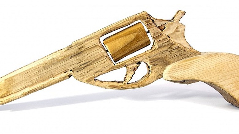 wooden toy gun 