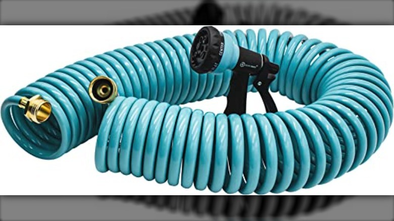 blue coil hose