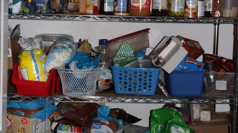 messy disorganized kitchen pantry