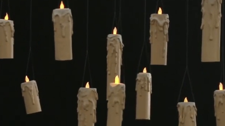 Carved and floating candles