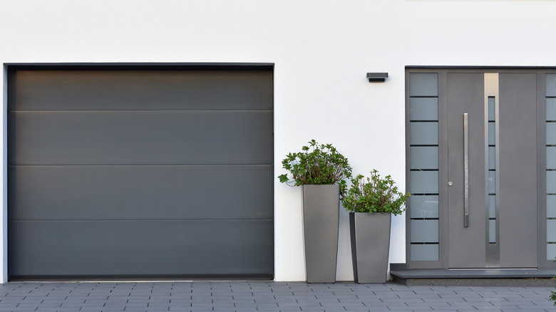 a garage door