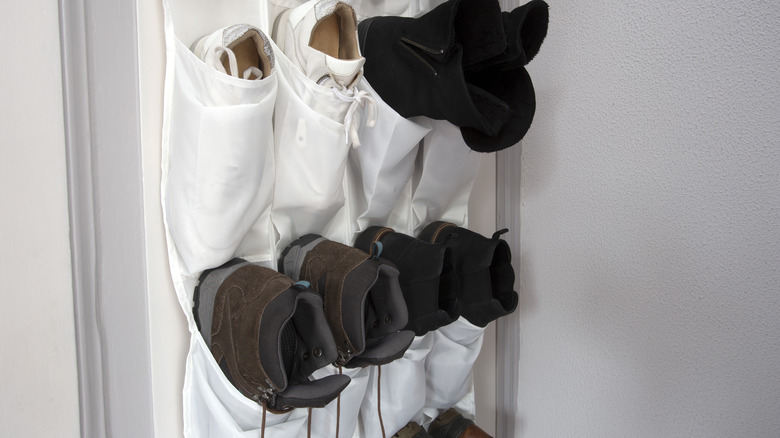 Over-the-door shoe rack