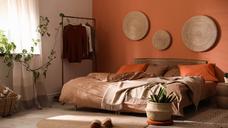 Orange bedroom