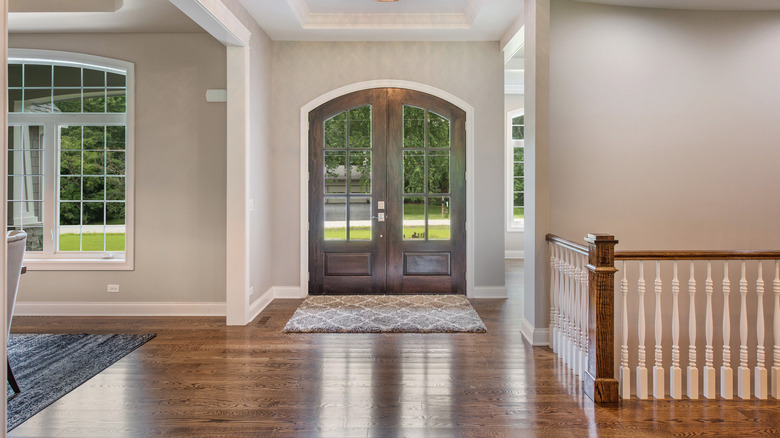 arched front door