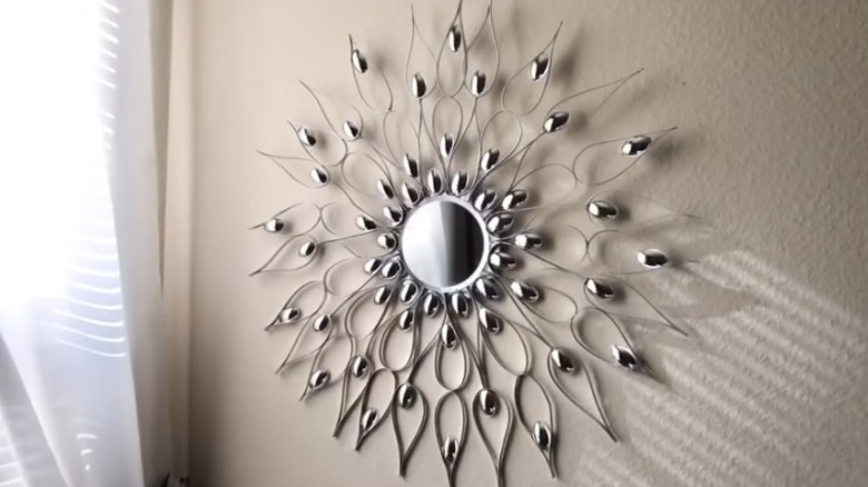 Cereal box sunburst mirror