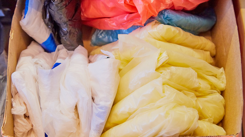 Bundled plastic bag collection