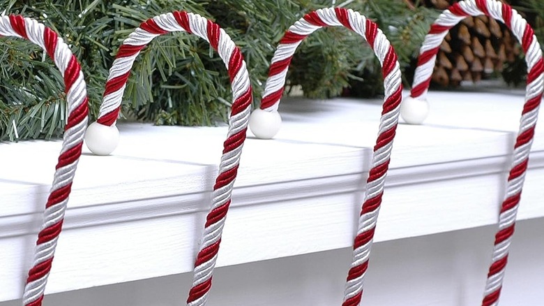 candy cane stocking holders