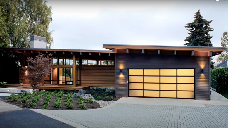 Japanese sliding door garage