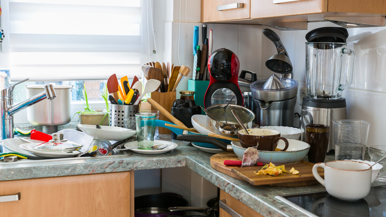 Messy kitchen