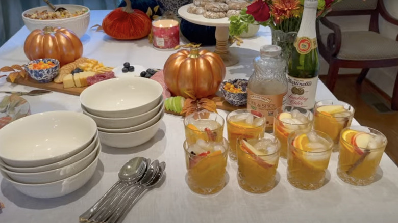 Dining room table spread