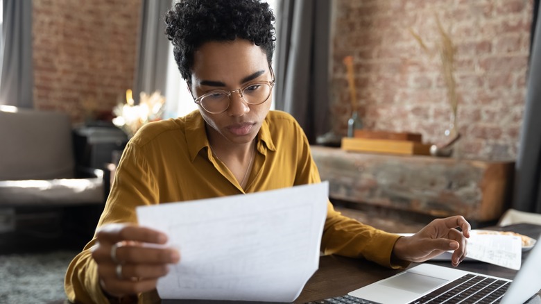 woman creating a plan