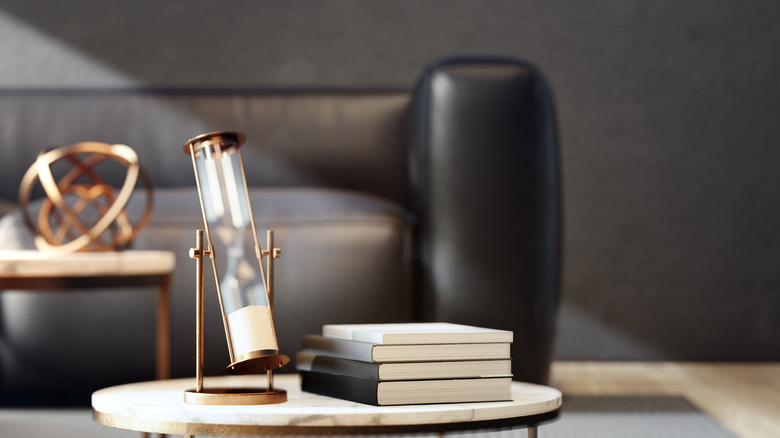 books on a coffee table