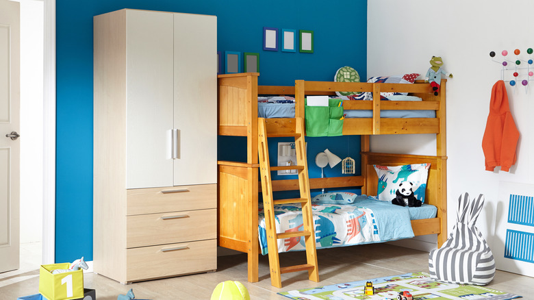 bunk beds in child bedroom