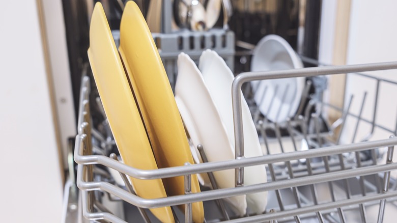 loading dishwasher