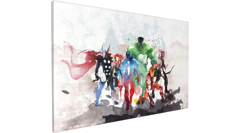 Avengers watercolor canvas