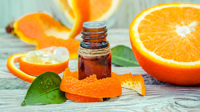 essential oil and orange