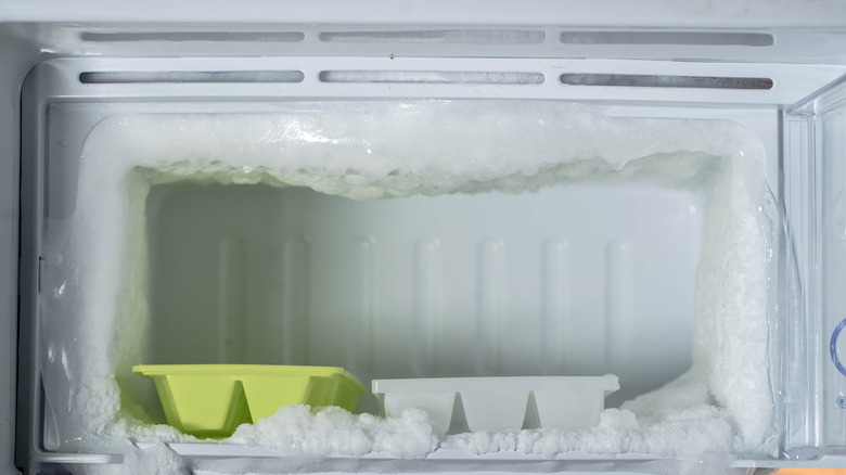 ice build up in fridge