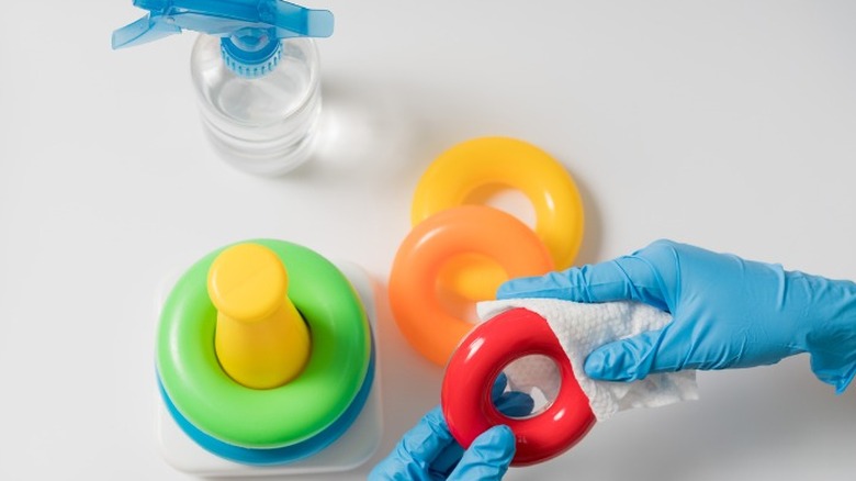 Sanitizing baby toys