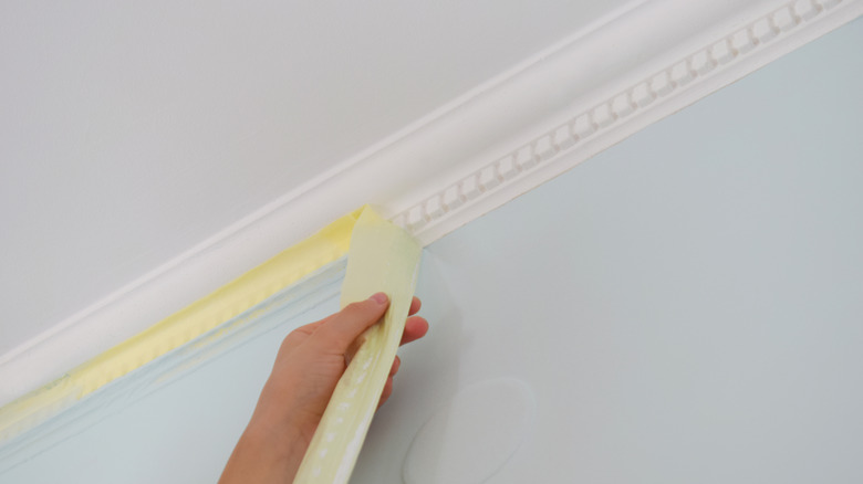 Removing tape after painting