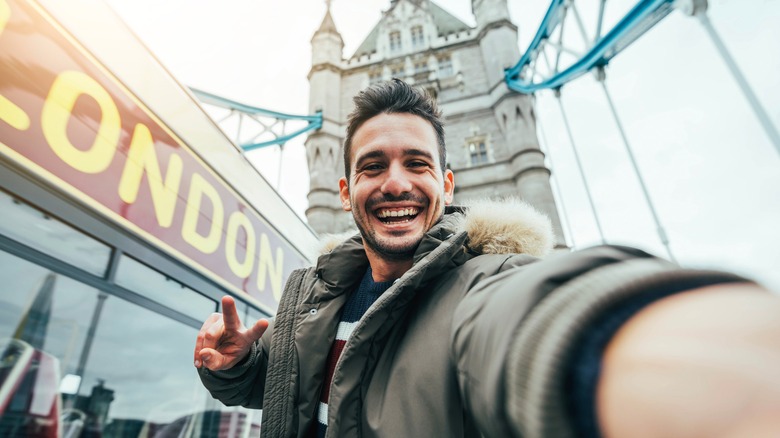 Man taking a selfie