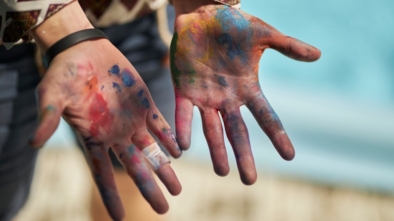 painter's hands