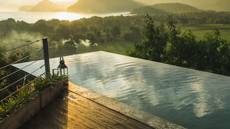 raised infinity pool