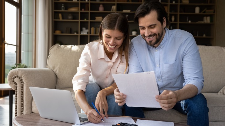 family considering their budget