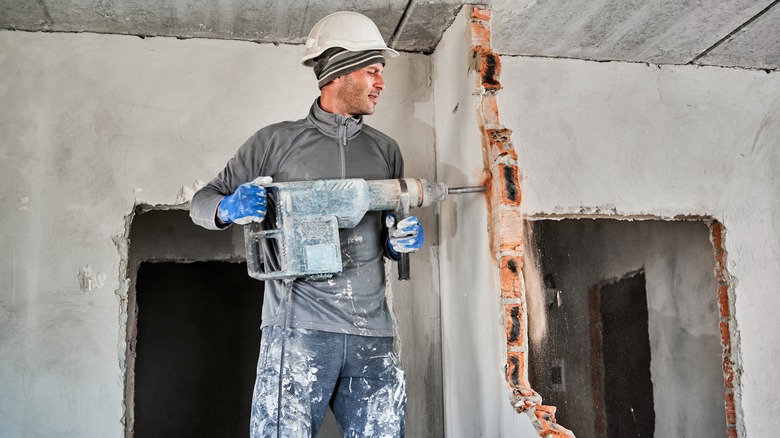 demolition in a home