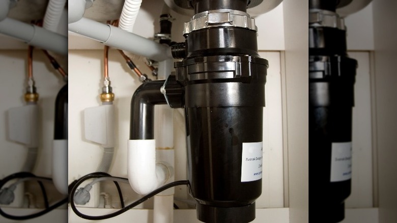 Garbage disposer installed under sink