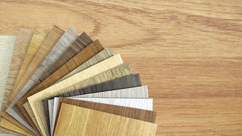 Samples of laminate colors