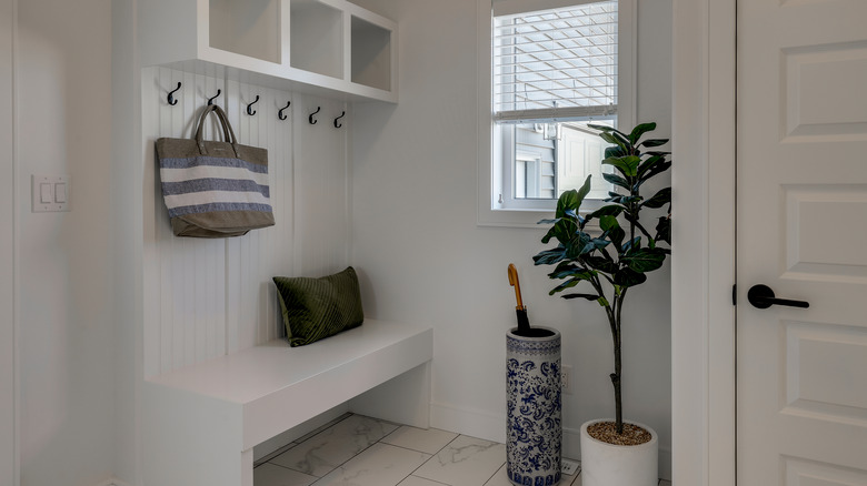 modern mudroom interior